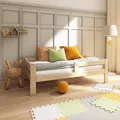 Need Sleep Montessori Bett Kinder Kinderbett 90x180 cm mit Rausfallschutz und Lattenrost Juniorbett Kleinkind Kleinkindbett Jugendbett für Mädchen und Jungen aus Holz
