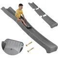 Gartenrutsche für Kinder, 3 m lang, klappbar, robust, für 150 cm Podest, modular Anthrazit - Grau