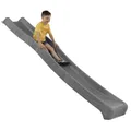 Kinderrutsche Outdoor, 3 m lang für Kinder ab 3 Jahren Podesthöhe 150 cm (+/- 5 cm) Gartenrutsche für Spielhaus & Spielturm als Wasserrutsche für den Garten geeignet (Anthrazit)