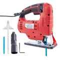 Arebos Professionelle Stichsäge | Elektro Stichsäge 710W | Ergonomischer Griff | 45° Links-Rechts neigbar | Schneller Sägeblattwechsel | Anschluss für Staubabsaugung