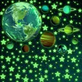 470 Stück Leuchtaufkleber Wandaufkleber Mit Sonnensystem & 9 Planeten,Wandsticke