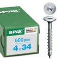 SPAX Schieferschraube, 4 x 34 mm, 500 Stück, Teilgewinde, Spezialkopf, T-Star plus T20, 4CUT - 35704015801001