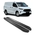 Trittbretter Seitenschweller für Ford Tourneo Custom 2023-2026 L1 Schwarz Alu 2x