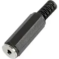595212 Klinken-steckverbinder 2.5 Mm Buchse, Gerade Polzahl: 2 Mono Schwarz 1 St. - Tru Components