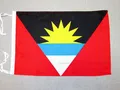 FLAGGE ANTIGUA UND BARBUDA 45x30cm mit kordel - ANTIGUA AND BARBUDA FAHNE  30 x
