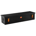 ALUBOX® Schwarz 86 L Riffelblech Alukiste 118x35x26 cm Transportkiste Truckbox
