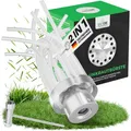 GARDCORE® 2in1 Unkrautbürste Freischneider [Mähen & Pflaster reinigen | inkl. 30m Faden] Wildkrautbürste für Motorsense Zubehör | Fugenbürste Unkraut | Trimmerkopf (Ab 1,2PS)