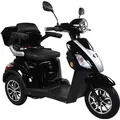 Rolektro E-Trike 25 V.3 Schwarz - 25 km/h - Lithium-Akku 60V-30AH - 1000W - Reichweite 70 km - LED Licht - Schwarz