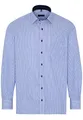 eterna Langarm Hemd Comfort FIT Twill gestreift, Hellblau/Weiss, W48 Langarm