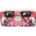HS Candle Duftkerzen Creation 2er Pack im Glas, lange Brenndauer und angenehmer Duft (Erdbeer Traum)