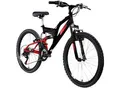 Galano FS240 Jugendfahrrad 24 Zoll Mountainbike ab 8 Jahre 130 - 145 cm 21 Gänge schwarz/rot