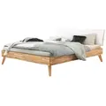 HASENA Massivholzbett Pesaro 180 x 200 cm Holz Braun Kernbuche