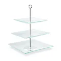 relaxdays Etagere transparent/silber Höhe: 40,0 cm, 1 St.
