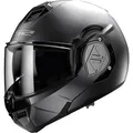 LS2 Motorrad Helm Gr. M Advant Solid FF906 Klapphelm mit Sonnenblende titan matt