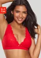 LASCANA Bralette-BH Cara ohne Bügel im edlen High-Apex Design – auch ideal für große Größen