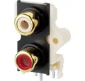 Monacor Monacor T-720G Cinch-Einbaubuchse Audio- & Video-Kabel