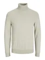 JACK & JONES Männlich Jjeemil Knit Neck Noos Rollkragenpullover, Oatmeal, M EU