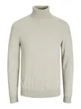 Homme Jjeemil Knit Roll Neck Noos Pull col roul, Écru Oatmeal Detail Mélange,...