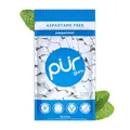 Pur Gum | Zuckerfreier Kaugummi | 100% Xylit | Vegan, Aspartamfrei, Glutenfrei & Diabetikerfreundlich | Natürlicher Kaugummi Mit Peppermint-Geschmack, 55 Stück (1er Pack)