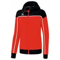 Erima Damen Change by Trainingsjacke mit Kapuze (1032310), rot/schwarz/weiß, 42