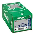 SPAX Senkkopf T20 Vollgewinde, 3.5x25, WIROX, 4CUT, 1000 Stk
