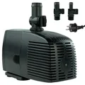 Teichpumpe 230 V – 1.500 L/H, 25 Watt, 10m Kabel, 250 cm Förderhöhe, Wasserpumpe, Aquariumpumpe, Wasserspielpumpe und Zimmerbrunnen-Pumpe | Brunnenpumpe | Tauchpumpe | Springbrunnen-Pumpe | KEP1500N