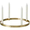 Ferm Living - Kerzenhalter Circle large, Messing
