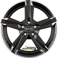 4x Borbet T10 matt black polished 8x18 ET40 - LK5/114.3 ML72.5 Felge Alu