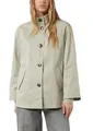 Comma Cape-Jacke im Relaxed Fit mit Stehkragen und Rippbündchen