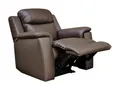 Vente-unique-Relaxsessel Fernsehsessel Leder - Braun - Evasion