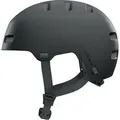 ABUS Fahrradhelm XOXO - Cityhelm im Skater-Look - Helm für Skateboard, Fahrrad, cooter - mit optimiertem Kinnpolster - für Jugendliche und Erwach... - Schwarz