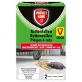 Protect Home Rattenfallen Click 2 Stück - Ratte Ratten bekämpfen Victor Falle