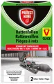 Protect Home Rattenfallen Click 2 Stück - Ratte Ratten bekämpfen Victor Falle