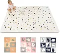 Hakuna Matte Stylische Puzzlematte Baby 180 x 120 cm Konfetti, 6 XXL-Platten à 60x60cm – 20% dickere, weichere Puzzlematte für Kinder–schadstofffreie, geruchlose, Pflegeleichte Baby Krabbelmatte