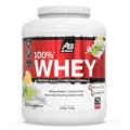 All Stars 100% WHEY PROTEIN 2270g I Eiweiß-Pulver mit Whey-Konzentrat & Isolat I leckeres Low-Fat Powder I hochwertiges Protein-Pulver I cremiger Protein-Shake mit Lemon Lime Cheesecake-Flavour