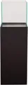 VIVANNO Bodenwindlicht Alu-Verbund CANDELA Rechteckig - Schwarz Matt (1 St), 25x25x80 cm