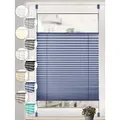 Sonello Plissee ohne Bohren Rollo Klemmfix für Fenster & Tür Lichtschutz, blickdicht, ohne Bohren, verspannt, Klemmfix, 80cm x 140cm Blau Faltrollo, Easyfix, Sonnenschutzrollo, Jalousie blau 80 cm x 140 cm
