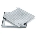 Zarges Schachtabdeckung Stahl mit Deckplatte 1000mm x 1000mm DIN EN 124/DIN 1229