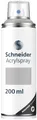 Schneider Paint-It 030 Supreme DIY Acryllack (hochdeckende Sprühfarbe, UV-beständig, 200 ml, Acrylspray für fast alle Untergründe) silver matt