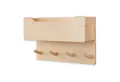 Ehrenkind Wandgarderobe für Kinder, Kindergarderobe (Garderobe Kinder, Garderobe für Kinderzimmer, Kinder Garderobe), aus massivem und nachhaltigem Holz - nach Montessori