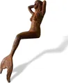 Eisenfigur Nixe Meerjungfrau Skulptur Garten Akt Erotik 46cm Rost Antik-Stil