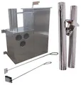 Ofen Holzofen Unterwasserofen Badetonne Poolheizung Edelstahl Heizung Hottub Badefass