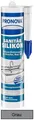 Pronova Sanitär-Silikon Dichtstoff Fugendicht 300 ml Kartusche Grau