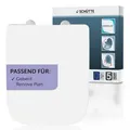 Duroplast WC-Sitz WHITE, E-Form, PRO 4, mit Absenkautomatik und Schnellverschluss