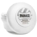 3x PRORASO Rasierseife Tiegel 150ml grüner Tee Sensible Haut beruhigend Weiß