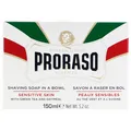 Proraso Savon à Raser en Bol Peaux Sensibles au Thé Vert 150 mm offre une expéri