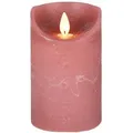 Coen Bakker Deco BV LED-Kerze LED Echtwachskerze Kerze 10 / 12,5 / 15 cm Timer Ø 7,5cm Wachskerze (1-tlg), große Farb- und Größenauswahl, Echtwachskerzen mit Timerfunktion rosa Ø 7.5 cm x 15 cm