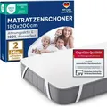 Blumtal Matratzenschoner 180x200cm - wasserdichte Matratzenauflage 80% Baumwolle - Inkontinenzunterlage waschbar bis 95 °C - knisterfreier Bett To...