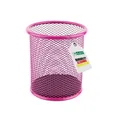 Metall Stifteköcher  Stiftehalter rund aus Drahtmetall  Mesh Multifunktions B...