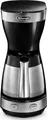 De'Longhi Filter-Kaffeemaschine ICM 16710 | 10 Tassen | 1,25 l | Aromafunktion | Isolierkanne Edelstahl | Schwarz/Silber
